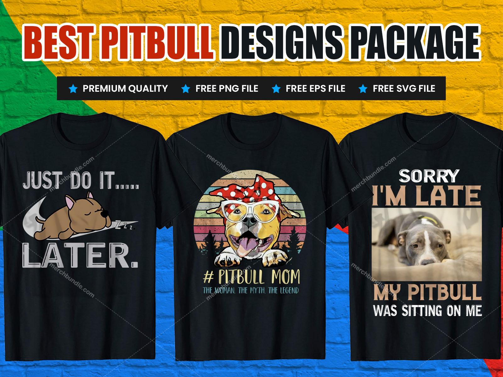 pitbull t shirt designs