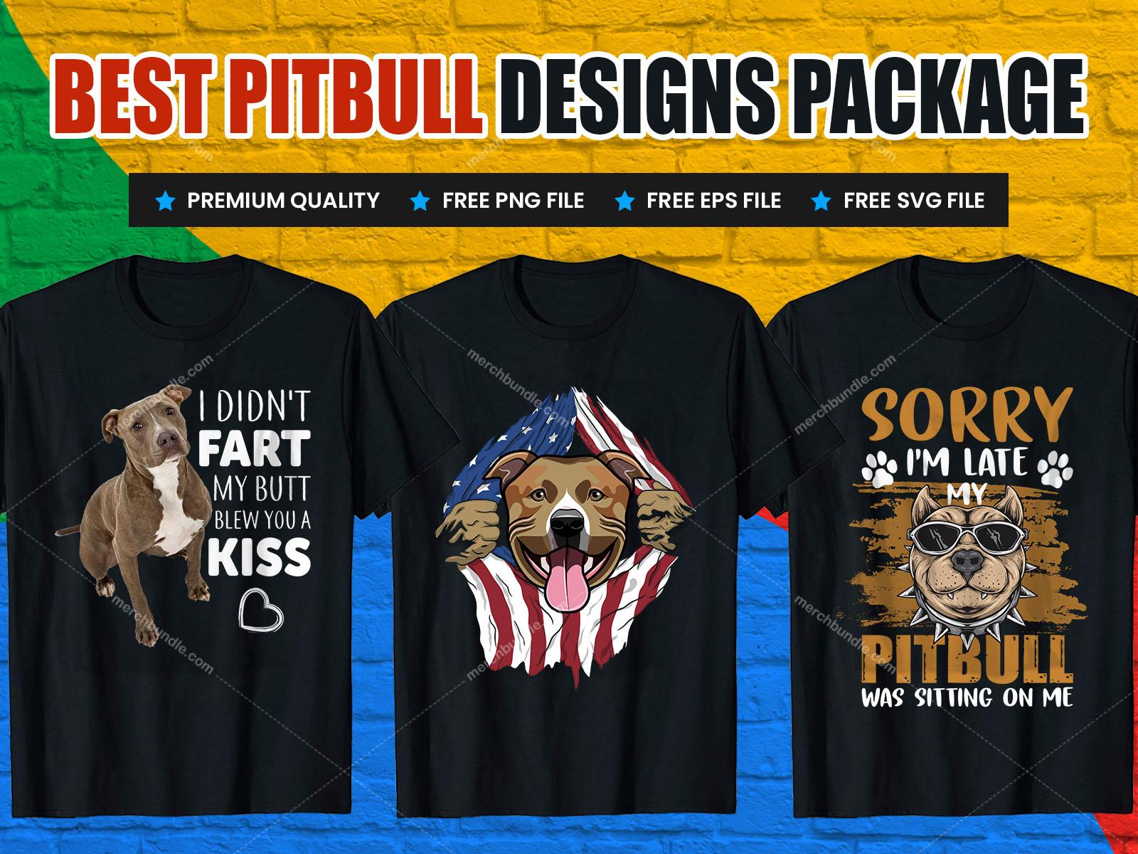 pitbull t shirt designs