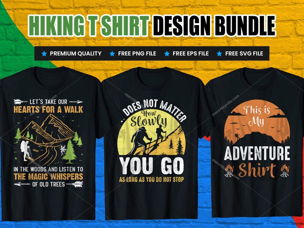 Hiking T-Shirts Design Bundles - Hiking T-Shirts Design Bundles