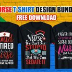 Nurse T-Shirt Design PNG Free Download