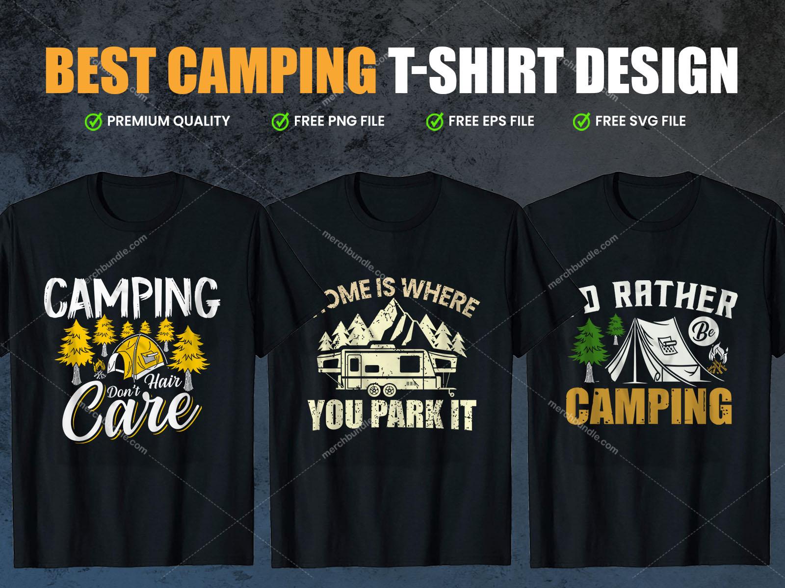 camping t-shirt design