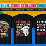 Pitbull T-Shirt Design Bundle V.1