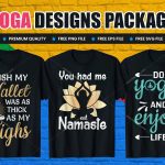 Premium Vector  Ultimate life hack yoga t shirt design