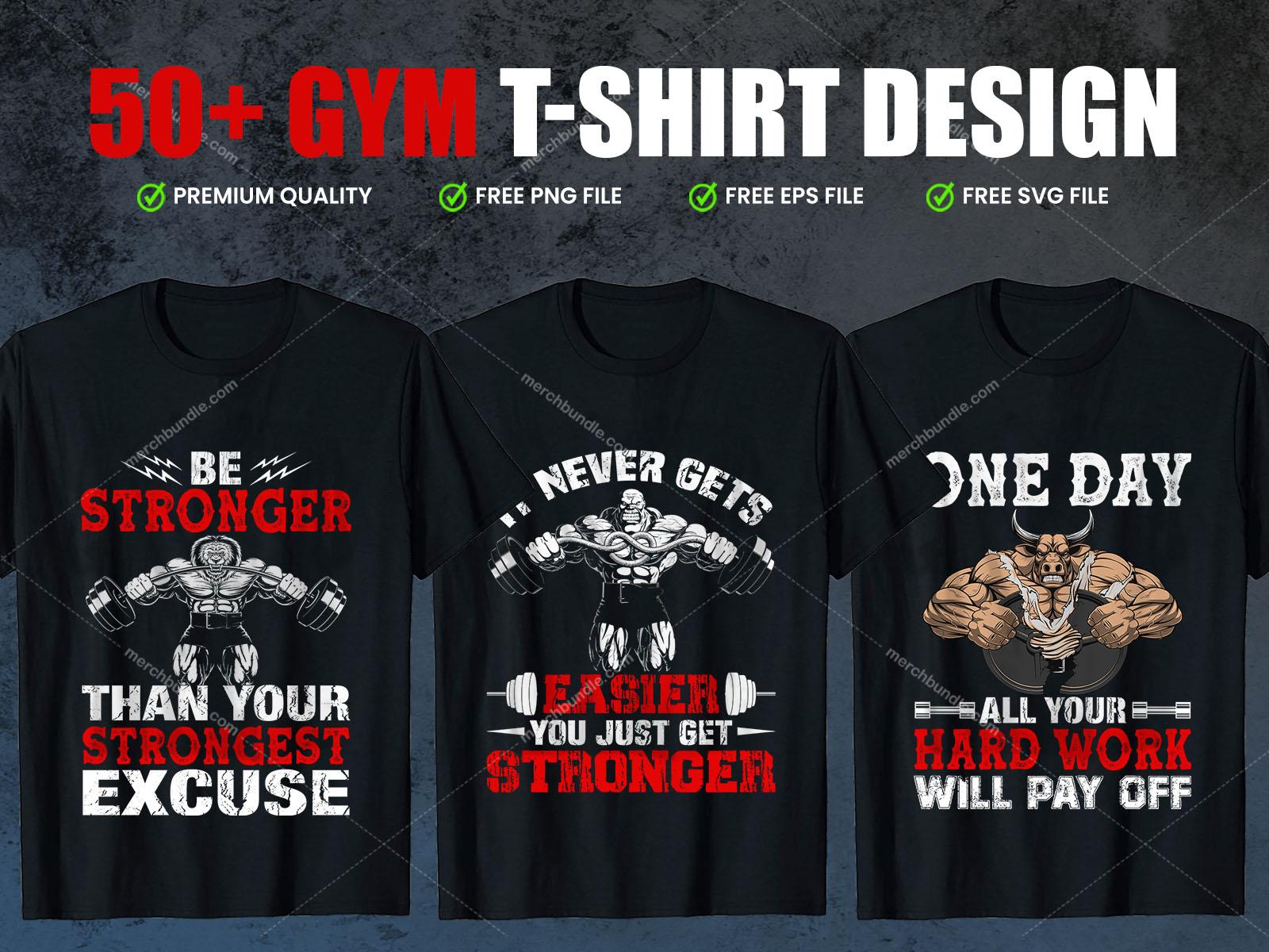 Workout And Fitness T-shirt Designs