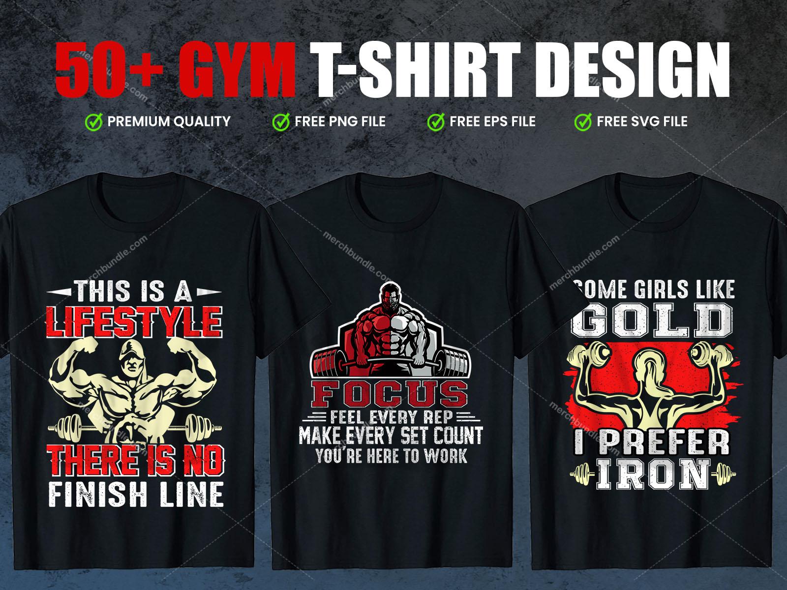 Workout And Fitness T-shirt Designs