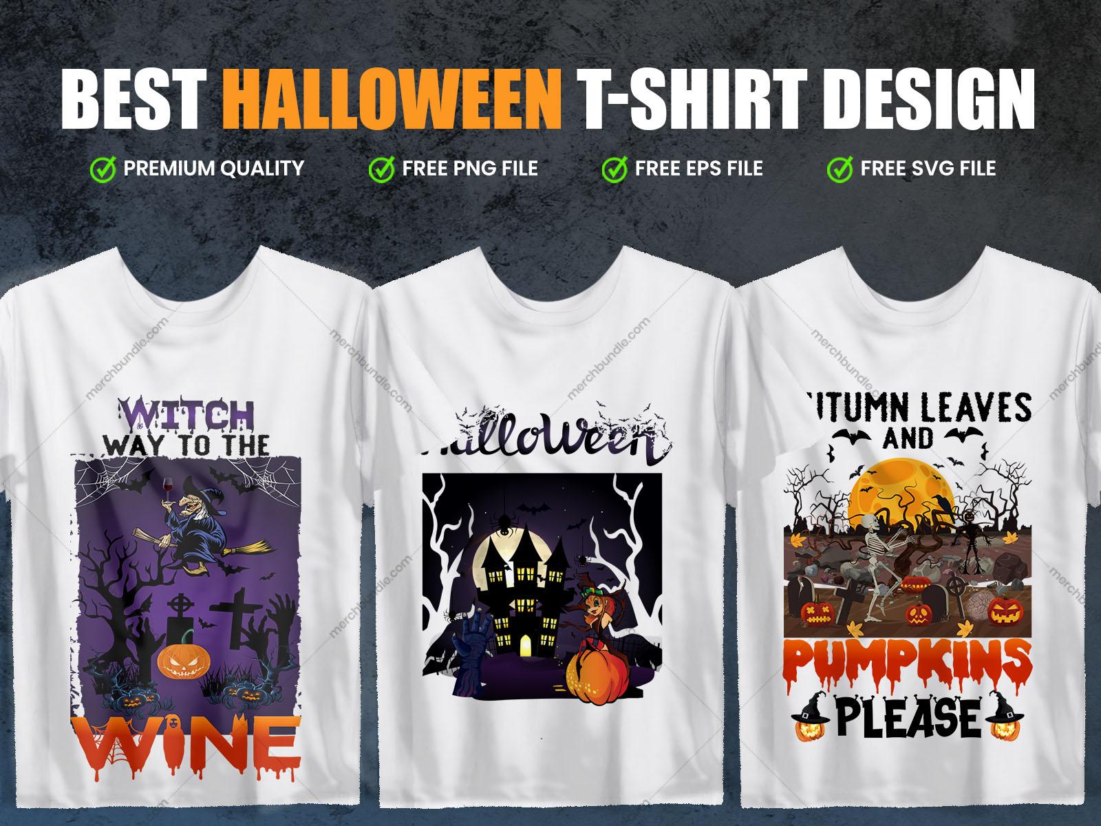 Halloween T-Shirt Design Vector