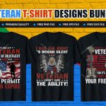 Veterans Day Print Ready Vector T-Shirt Design V.3