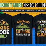 Hiking Print Ready Vector T-Shirt Design V.2