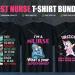 Nurse Print Ready Vector T-Shirt Design V.3