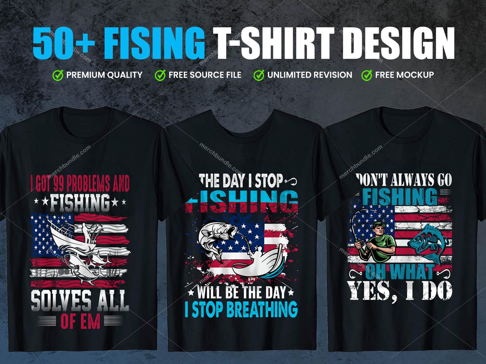 Fishing T-shirt Design Bundle Vol-13 - MasterBundles