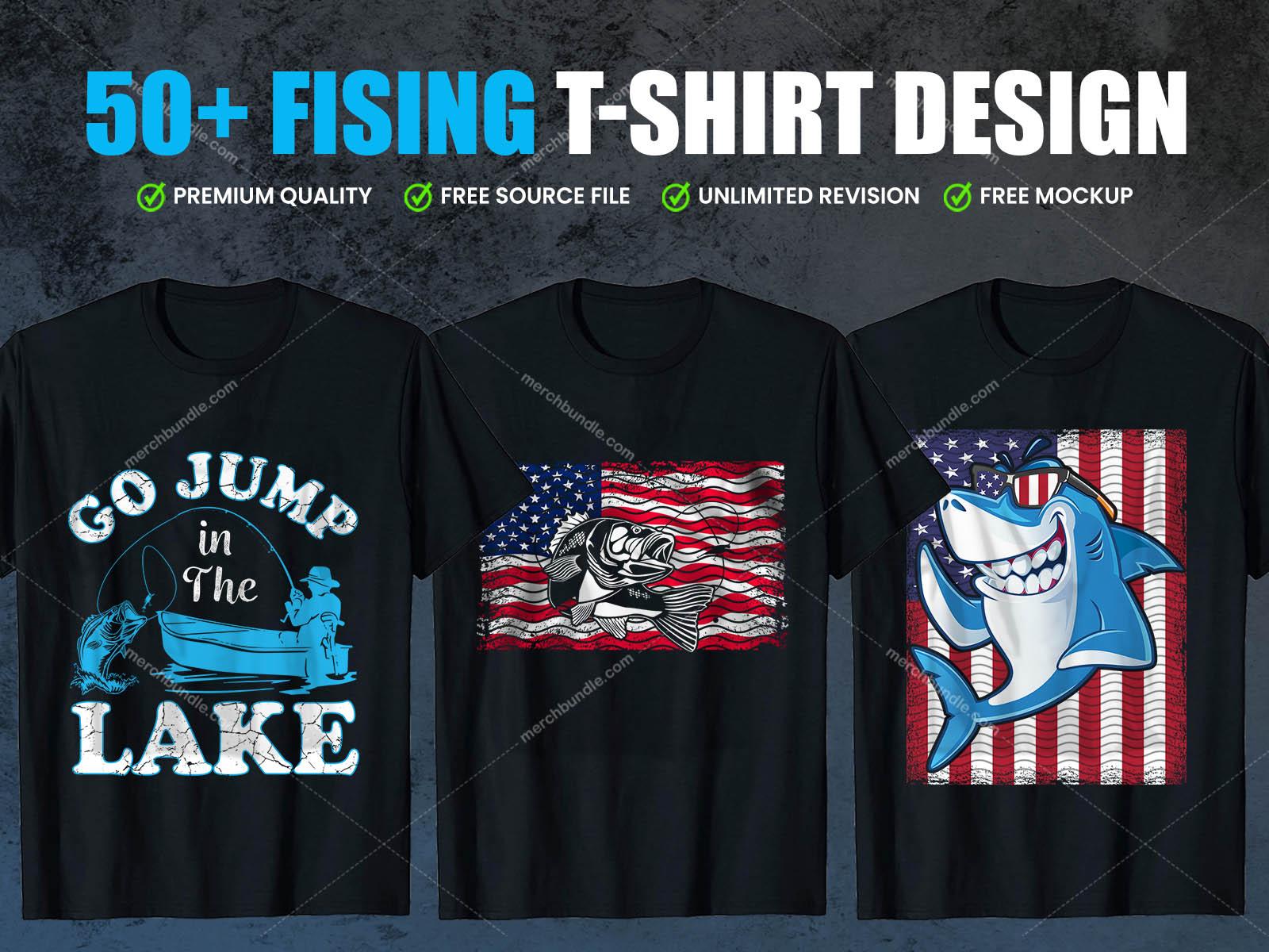 Fishing T-Shirts Design Bundle V.2 - MERCHBUNDLE