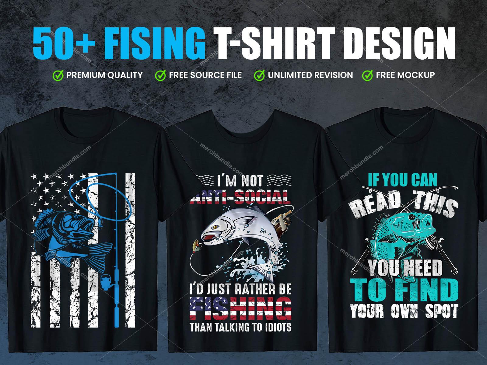 Fishing T-shirt Design Bundle Vol-13 - MasterBundles