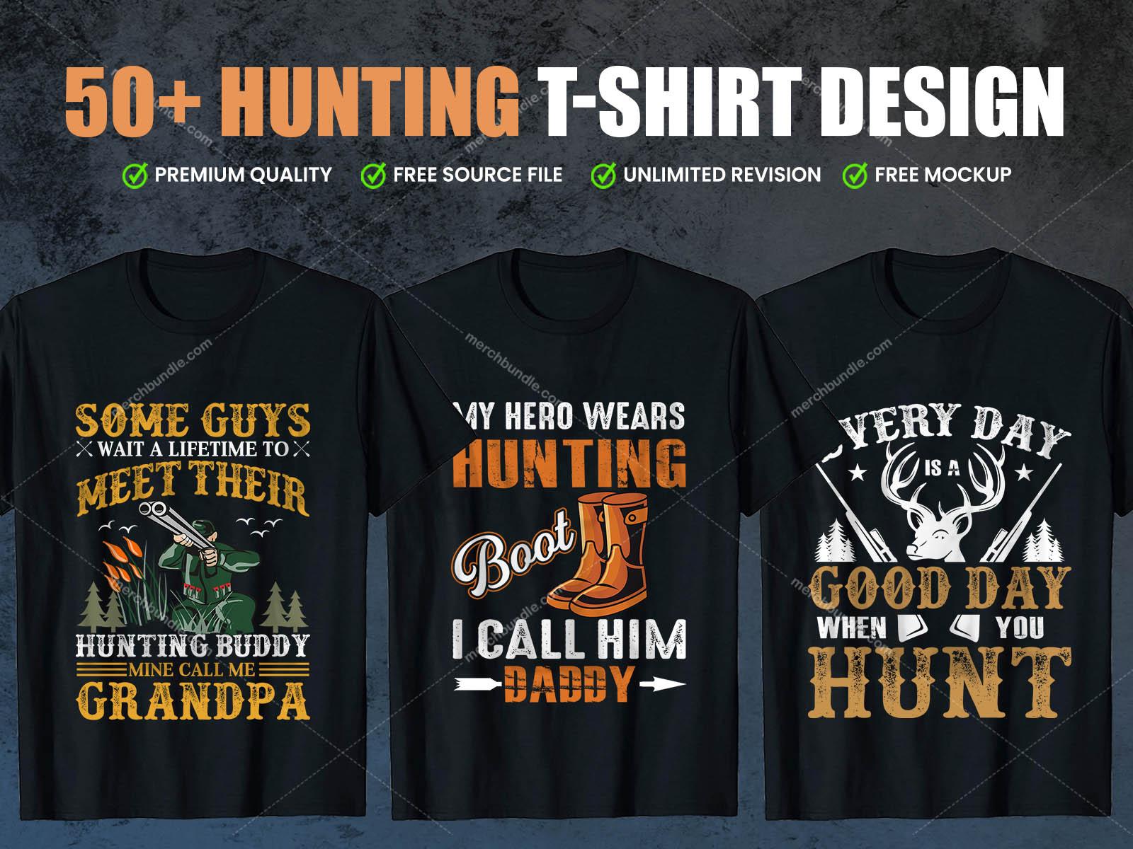 Hunting T-Shirts Design Bundle