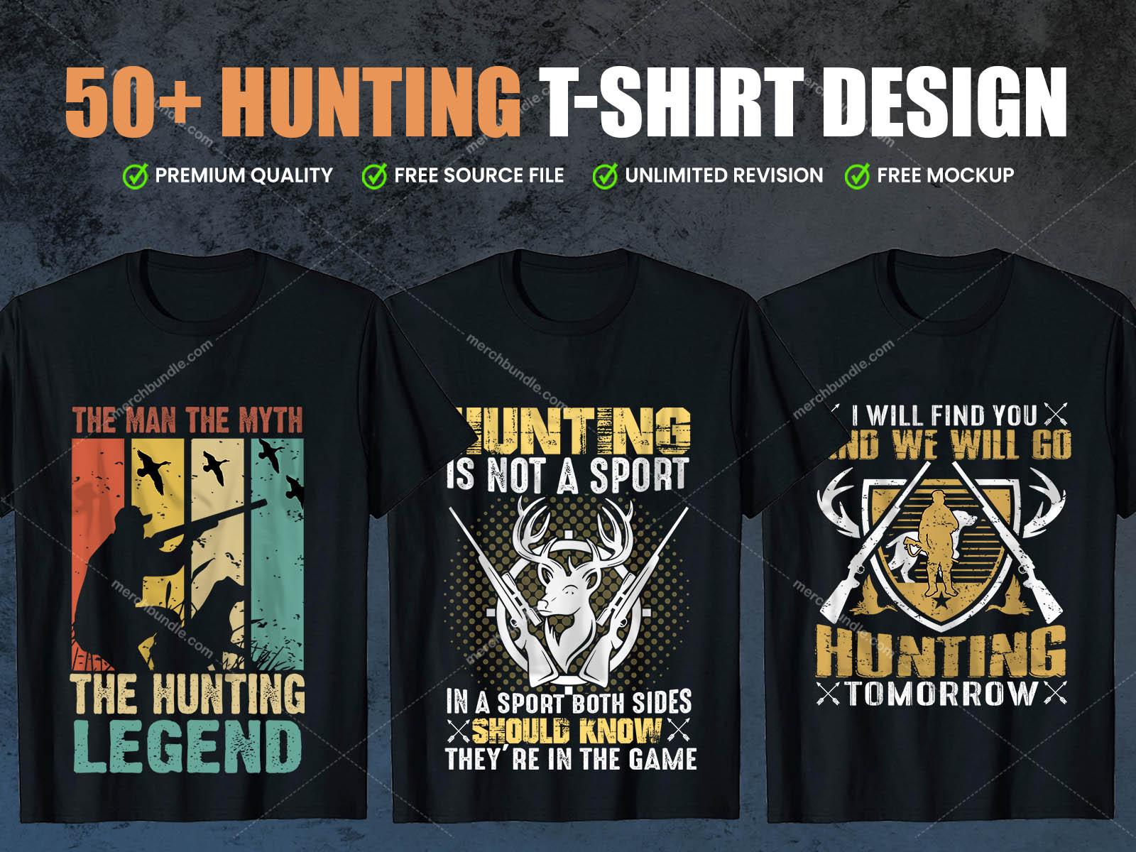 Hunting T-Shirts Design Bundle