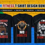 Gym Fitness T-Shirt Design Bundle V.4