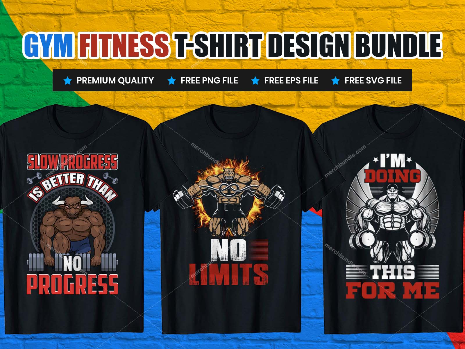 Gym fitness t shirt design