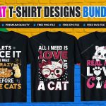 Cat T-Shirt Design Bundle V.1
