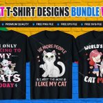Cat T-Shirt Design Bundles V.4