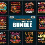 Thanksgiving T-Shirt Designs Bundle V.2