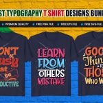 Typography T-Shirt Design Bundle – Inspirational Quotes T-Shirt Design V.1