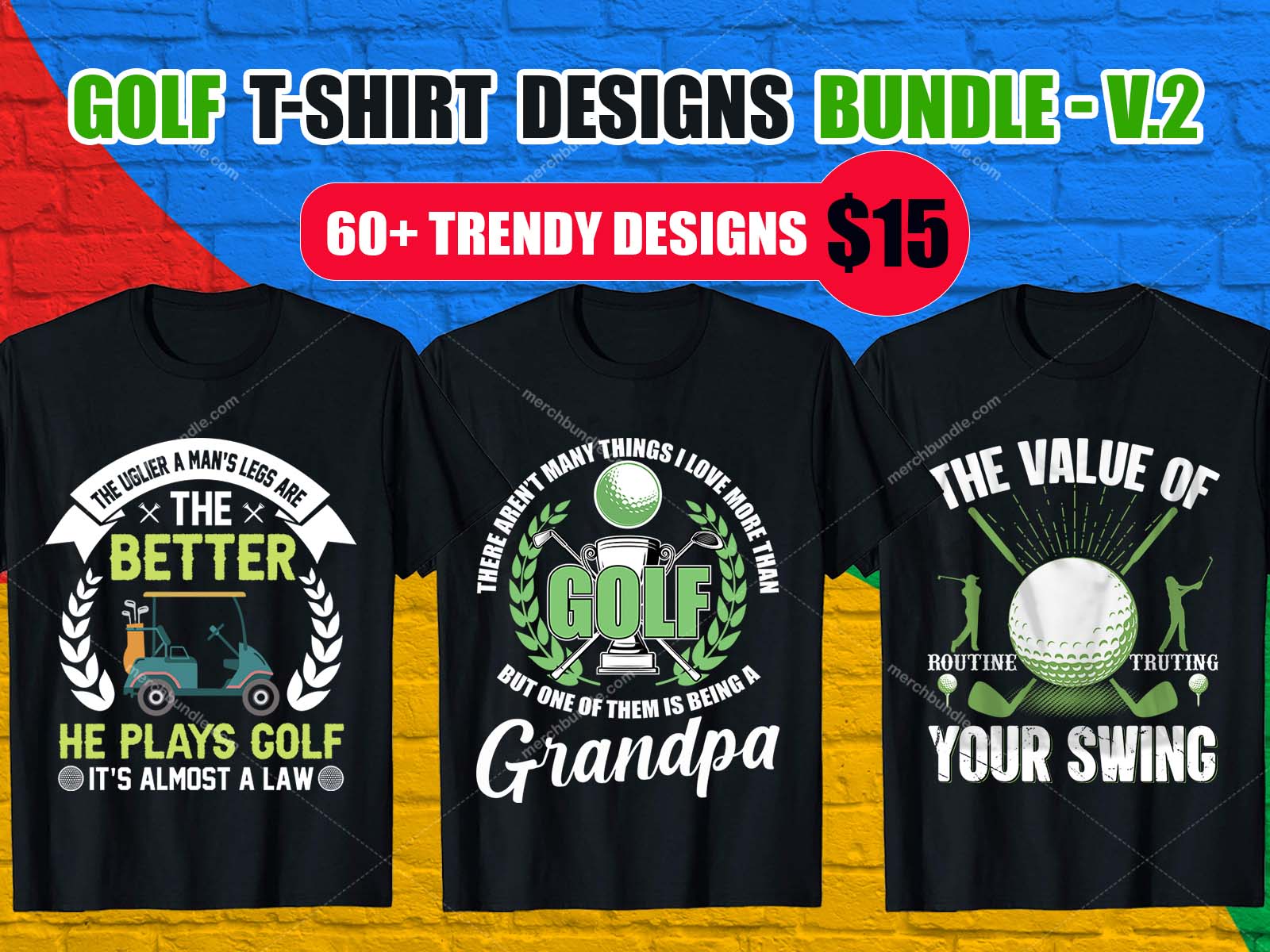 Golf T-Shirts Design Bundle - Golf T-Shirts Design Bundle