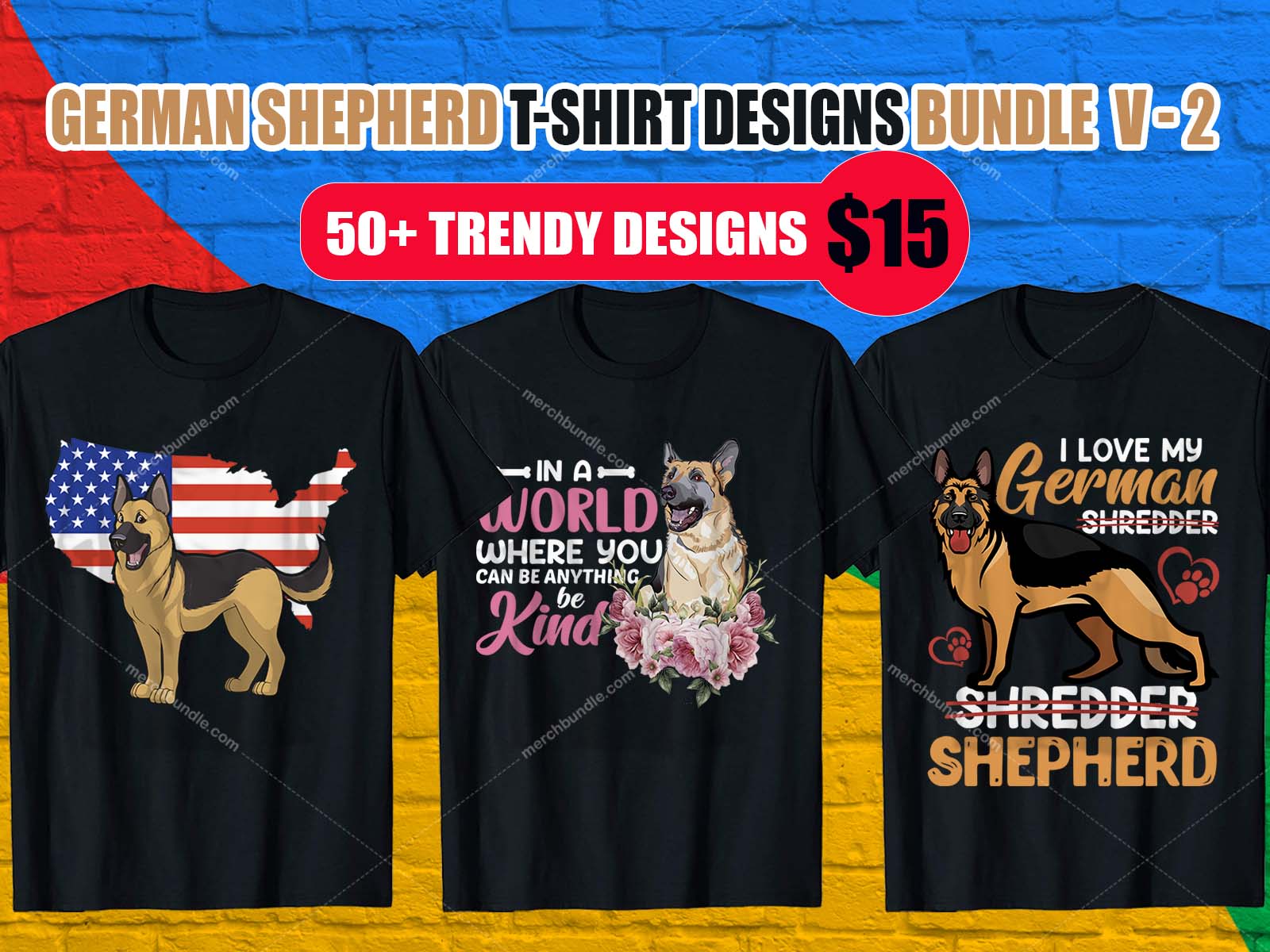 German Shepherd T Shirt Designs