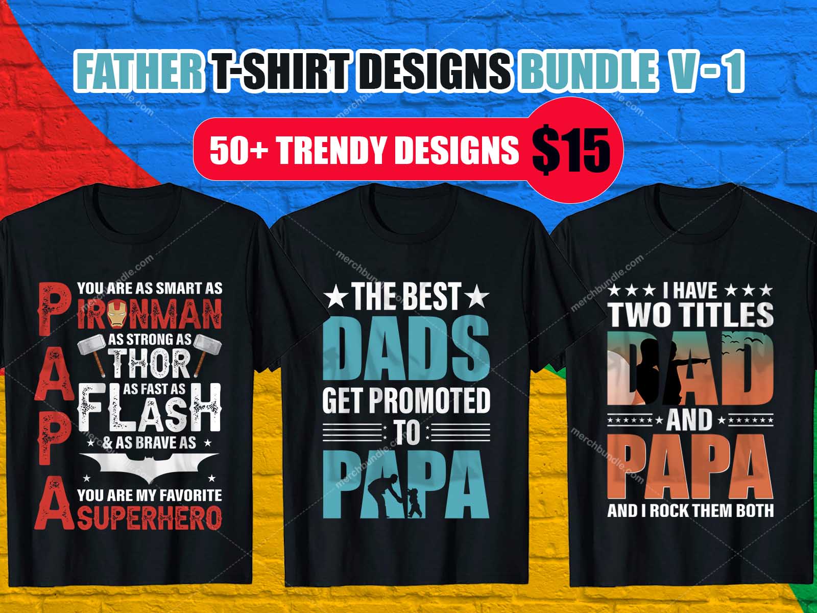 Dad Shirts Design Bundle