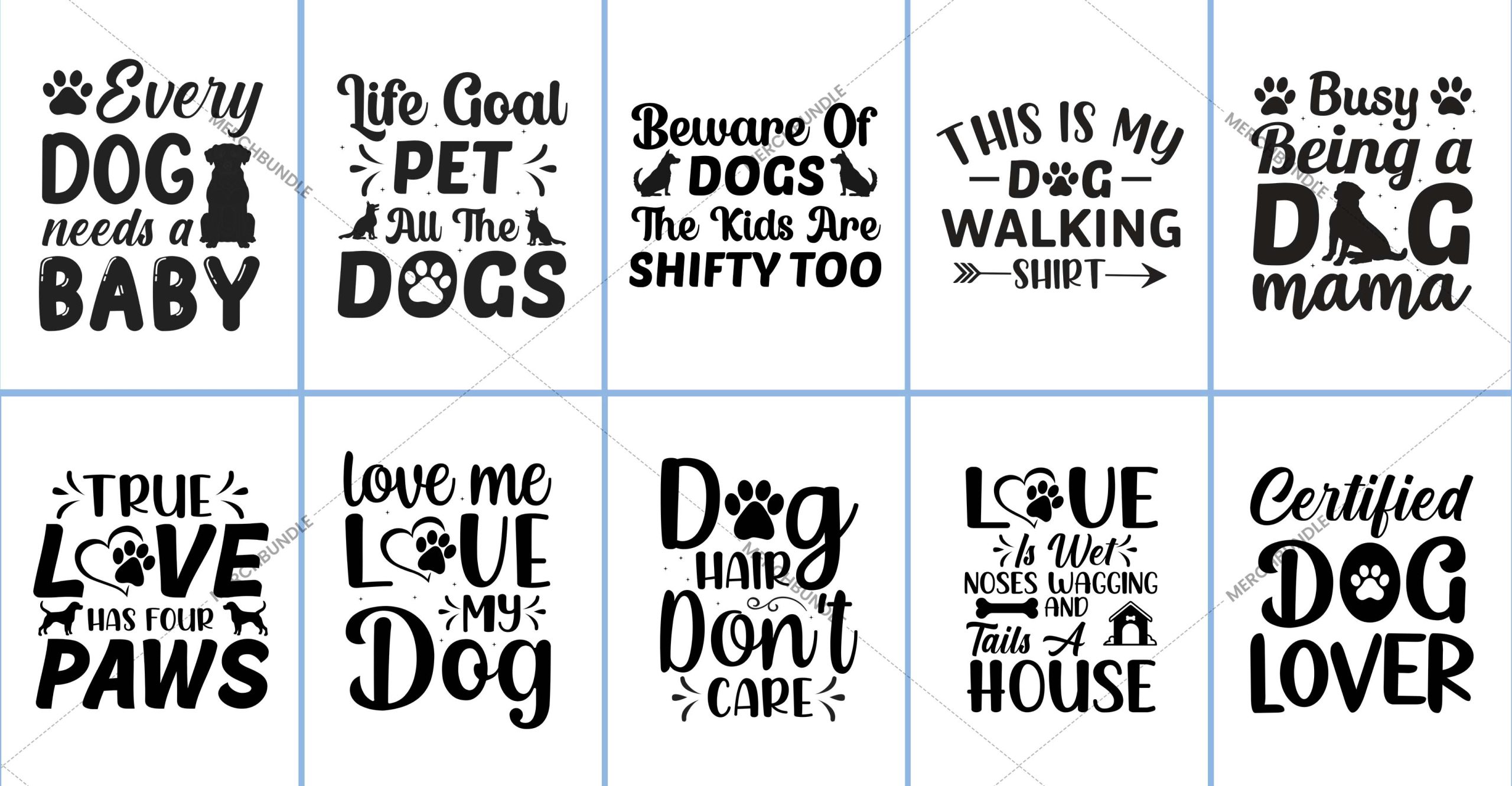 Dog Typography T Shirt Design