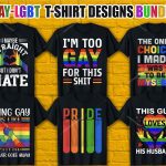 Gay Pride – LGBT T-Shirt Designs Bundle V.1