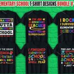 Elementary School T Shirt Design Bundle V.2