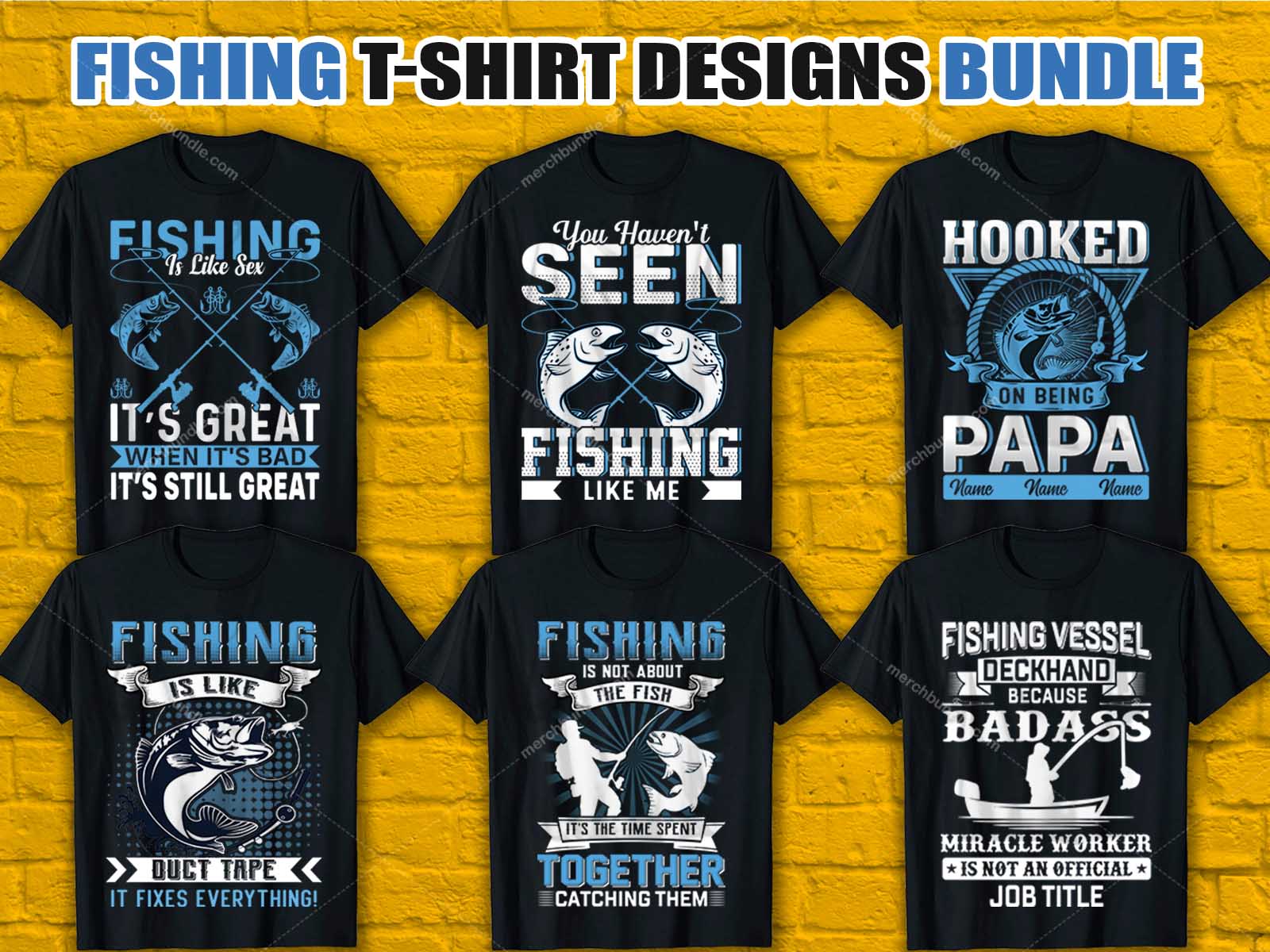 Fishing T-Shirt Designs Bundle V.4