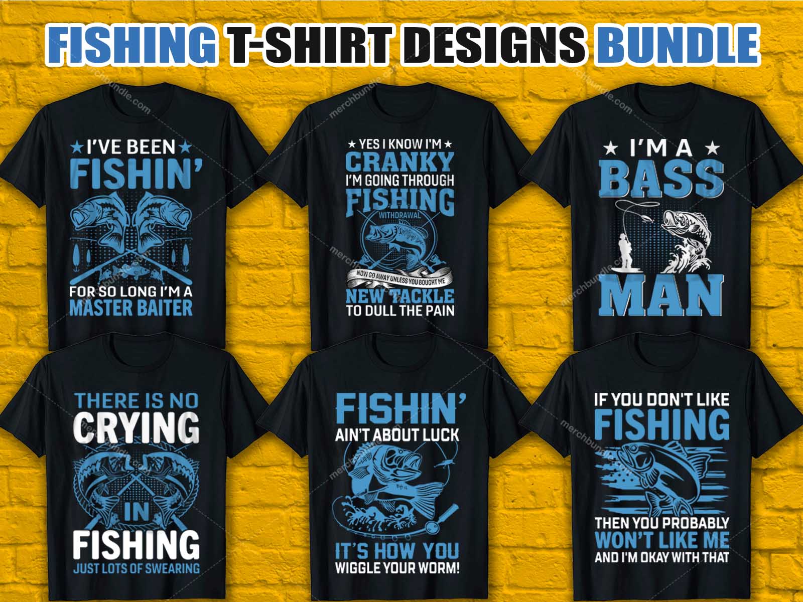 Fishing T-shirt Design Bundle Vol-13 - MasterBundles