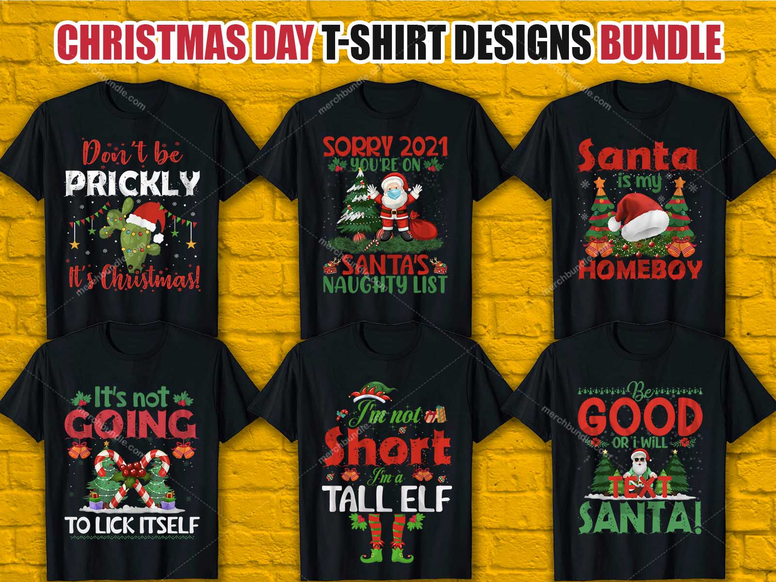 Christmas T-Shirt Designs Bundle V.5 – MERCHBUNDLE
