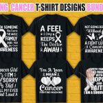 Lung Cancer T Shirt Design Bundle V.1