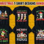 Christmas T-Shirt Designs Bundle V.6