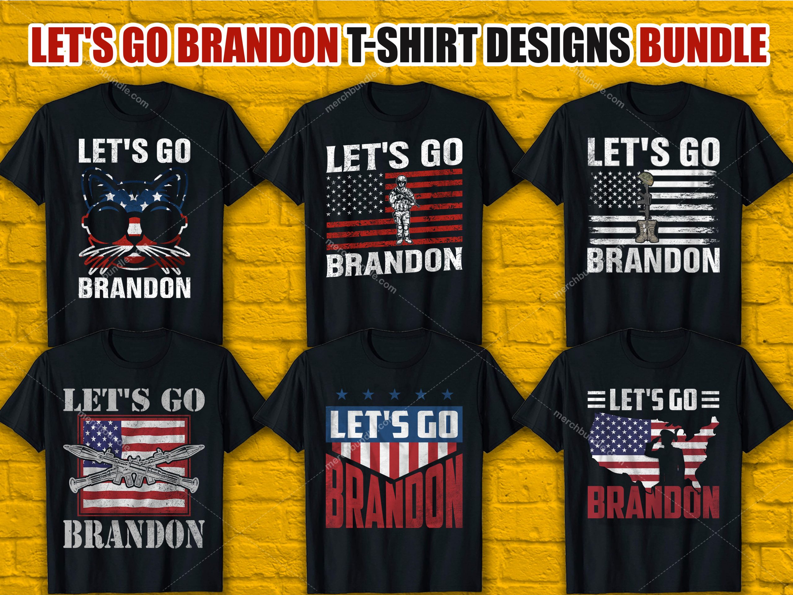 Let’s Go Brandon T Shirt Design Bundle