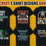 Archery T Shirt Design Bundle V.3