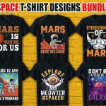 Space T Shirt Design Bundle V.1