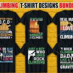 Climbing T Shirt Design Bundle V.1