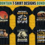 Mountain T Shirt Design Bundle V.7