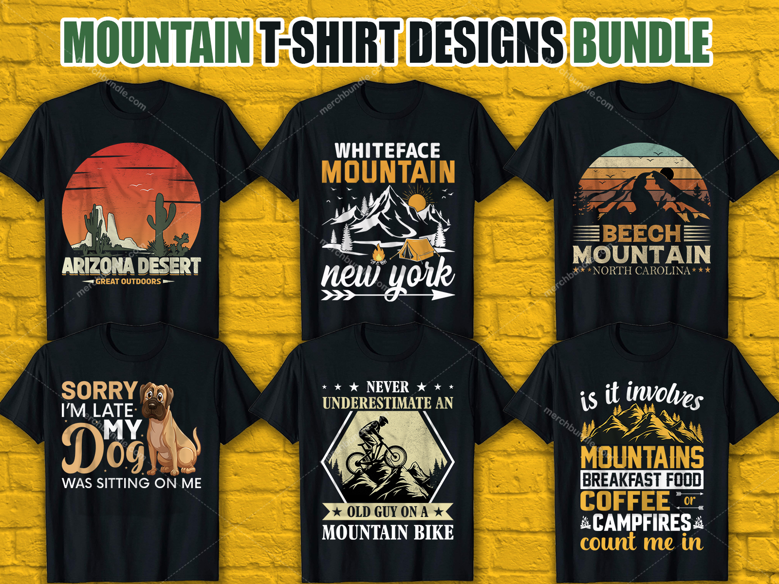 Mountain T Shirt Design Bundle- Mountain shirt bundle