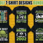 Golf T Shirt Design Bundle V.3