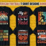 American Football T Shirt Design Bundle V.4