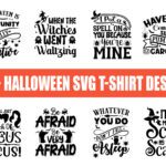 Halloween Svg T Shirt Design Bundle V.17