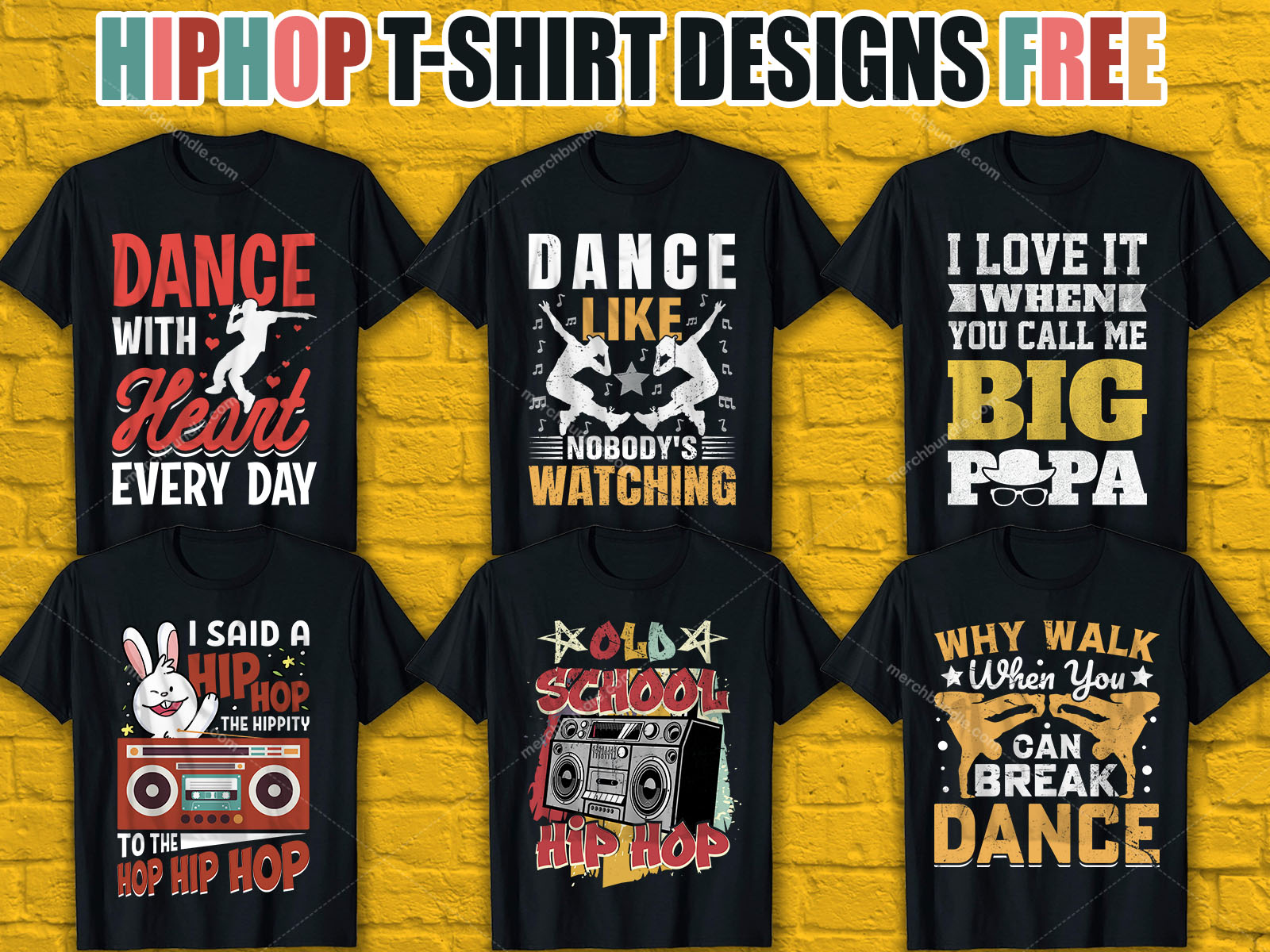 HipHop T-Shirt Design Free Download