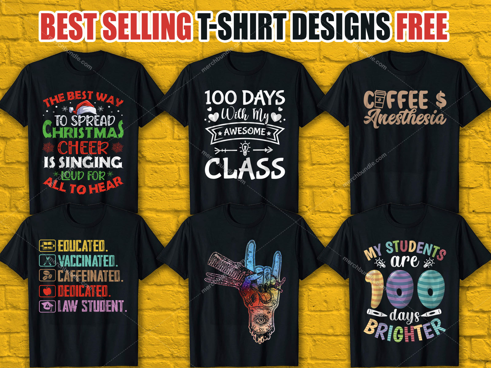 Best Selling T Shirt Design Bundle Free Download
