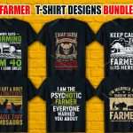 Farmer T-Shirt Design Bundle v.3
