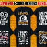 Surveyor T-Shirt Design Bundle v.2