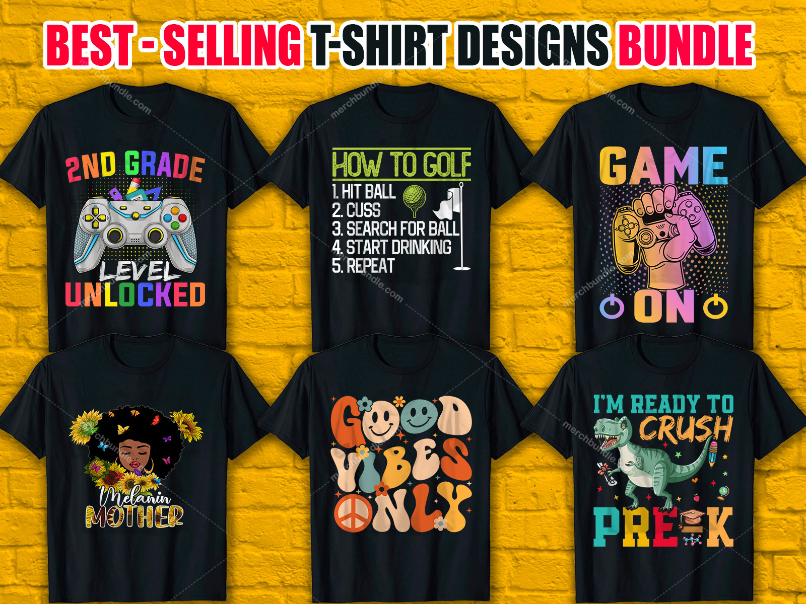 Best Selling T-Shirt Designs Bundle 