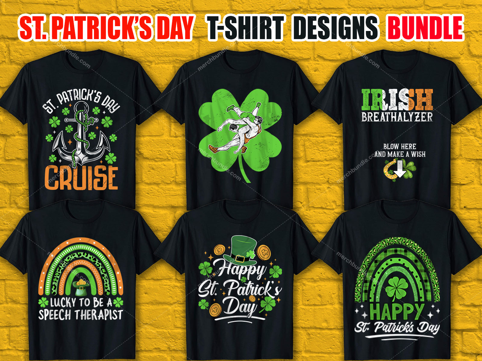 St. Patrick's Day T-Shirt Designs Bundle V.1